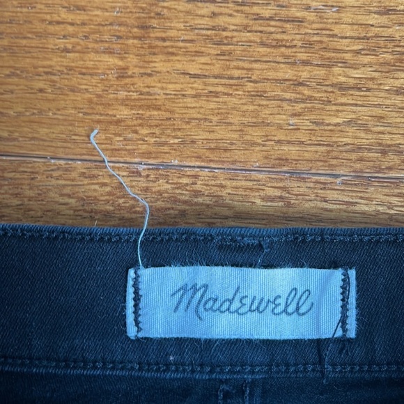 Madewell | Black Cali Demi-Boot Jeans Festive Gold Piping Edition Size 31/12 - Picture 9 of 13